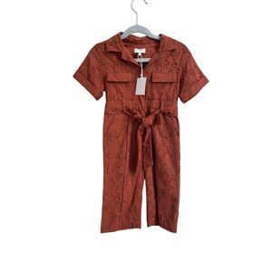 Jonathan Simkhai x Lelebelle Karrie Playsuit‎ in Cayenne Size 2T NWT
